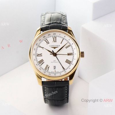 Swiss Copy Longines Master Collection GMT 2836 Movement Watch 40mm Yellow Gold